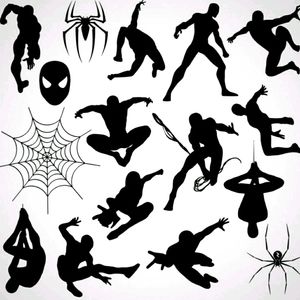 16pc Spiderman Kids Bedroom Wall Decals Car Decals